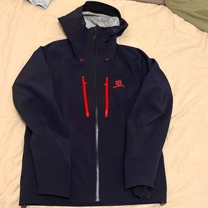 Salomon Navy and Orange Snow Jacket (Outershell)